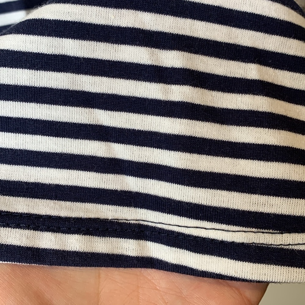 Ocean Drive | Striped NWT Anchor Back Elastic Waist Hi Low Mini Strappy Dress M - Picture 10 of 17